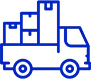 illustration of a moving truck filled with boxes