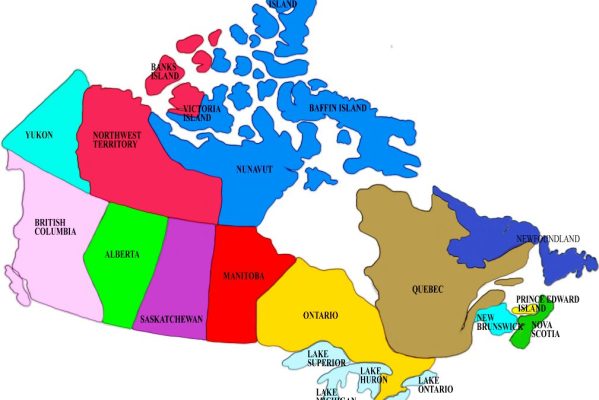 Canadian installment loan map of Canada